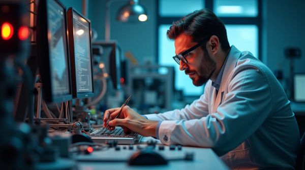L'ingénieur mécanique quantique conçoit des technologies novatrices